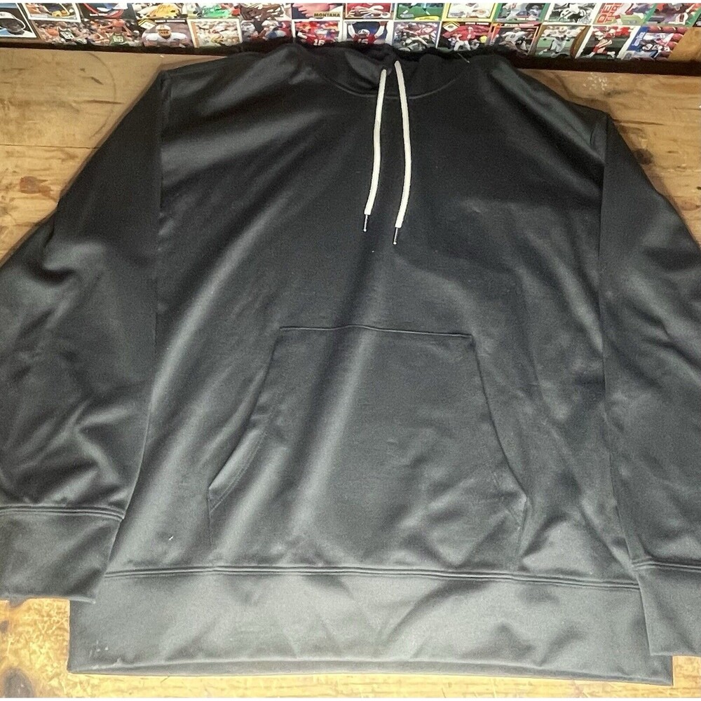 Champion x Todd Snyder Hoodie Mens Lrg Black Sweatshirt Blank Midweight Pullover